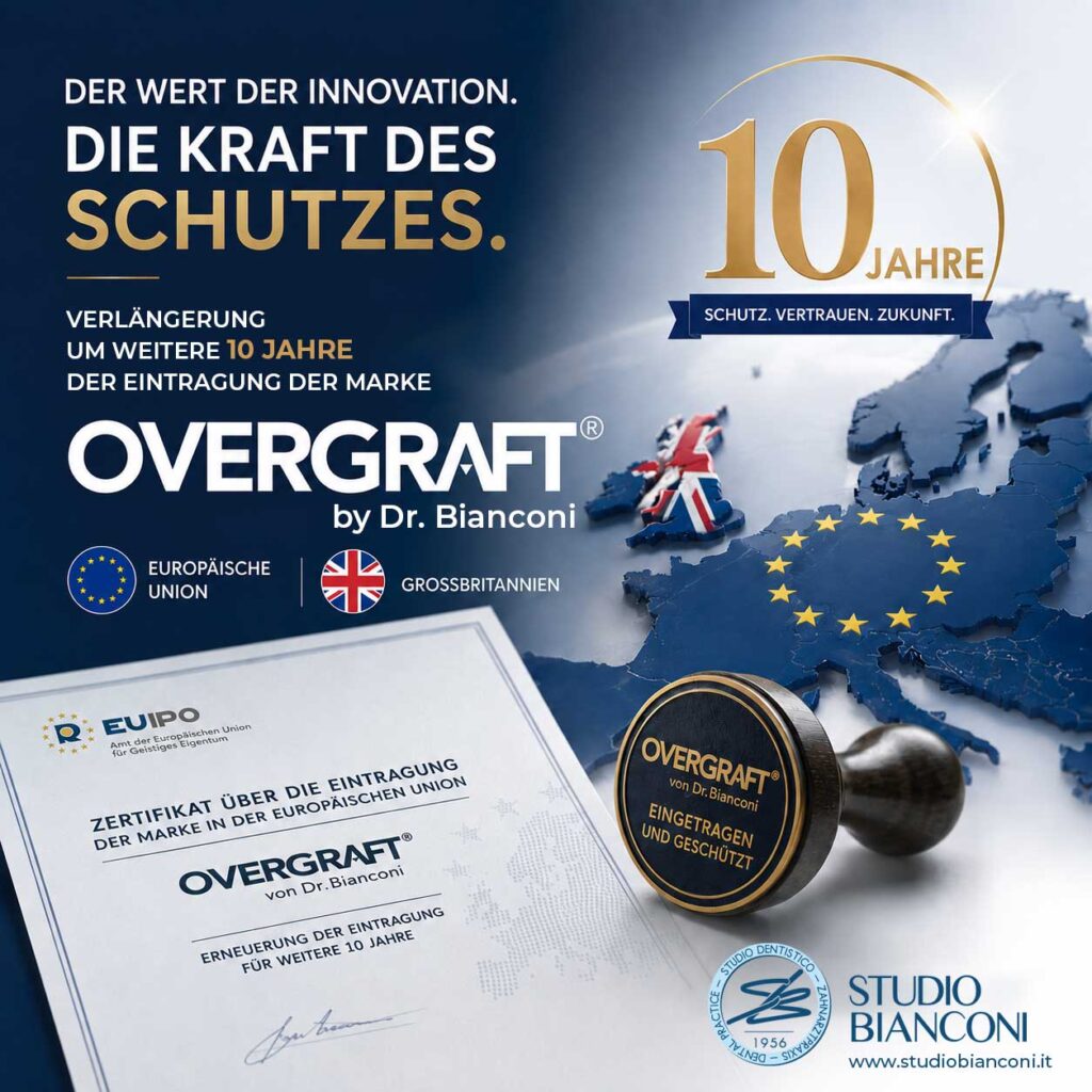 Verlängerung der Markeneintragung von OVERGRAFT® by Dr. Bianconi